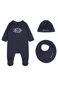 Givenchy Kids Logo-Embroidered Three-Piece Babygrow Set