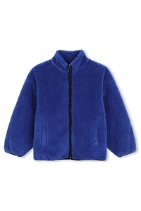 Givenchy Kids Logo-Embroidered Zip-Up Fleece Jacket