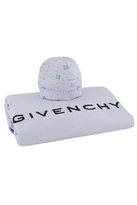 Givenchy Kids Pattern-Printed Beanie And Blanket Set
