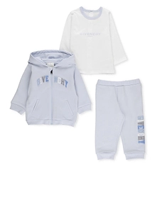 Givenchy Kids Logo Patch Zipped Tracksuit