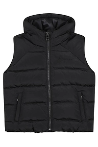 Givenchy Kids Zip-Up Hooded Quilted Gilet