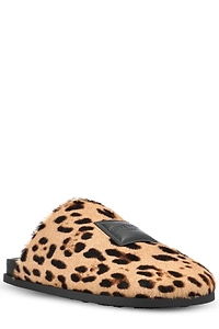 Givenchy Leopard Printed Label Flat Mules