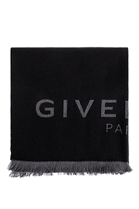 Givenchy Logo Fringe Scarf