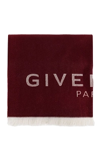 Givenchy Logo Fringe Scarf