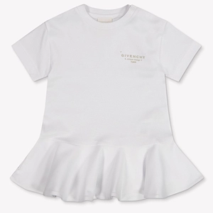 Givenchy Kids Logo Printed Ruffled Dress