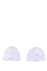 Givenchy Kids Logo Printed Set Of Two Beanies