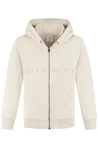 Givenchy Kids Logo Printed Zipped Hoodie