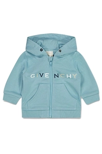 Givenchy Kids Logo-Printed Zipped Hoodie