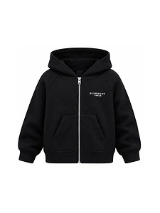 Givenchy Kids Logo Printed Zipped Hoodie