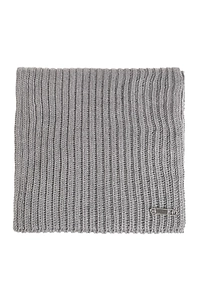 Givenchy Logo Safety-Pin Knitted Scarf