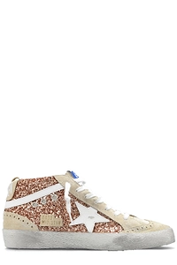 Mid Star High-Top Glittered Sneakers