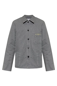 Givenchy Paris Logo Embroidered Denim Jacket