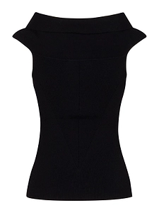 Givenchy Ribbed Sleeveless Knitted Top