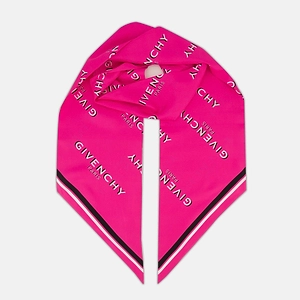 Givenchy Shadow Rose Logo Silk Scarf