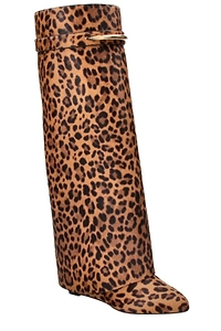 Givenchy Shark Pinch Leopard Printed Boots