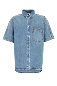 Givenchy Short-Sleeve Denim Shirt