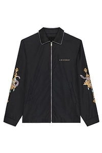 Givenchy Snake Embroidered Zipped Jacket