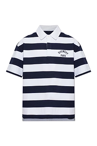 Givenchy Paris Logo Embroidered Striped Polo Shirt