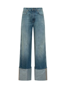 Turn-Up Hem Jeans