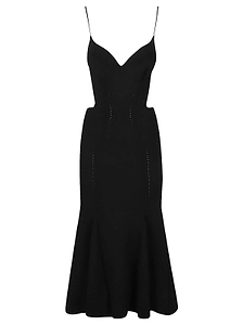 Givenchy V-Neck Long Dress