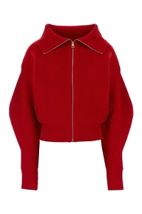 Givenchy Zip-Up High Neck Cardigan