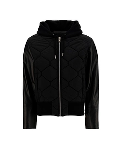 Zip-Up Drawstring Sweatshirt