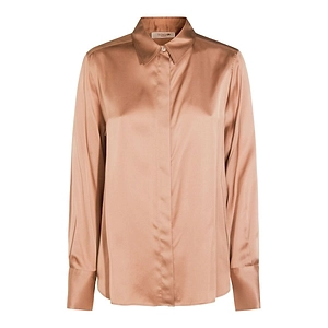 Glanshirt Long-Sleeved Satin Shirt