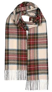 Gloverall Oversized Checked Fringed Edge Scarf