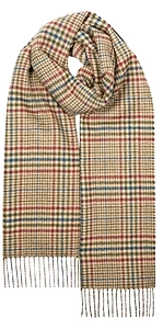 Gloverall Oversized Checked Fringed Edge Scarf