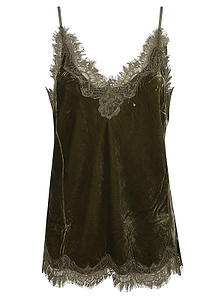 Gold Hawk Lace Trim Camisole Top