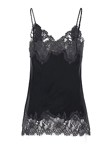 Gold Hawk Lace Trim Camisole Top