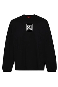 032C Fainting Cross Oversized Long Sleeved Sweatshirt