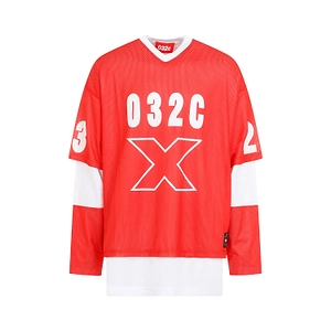 032C Lax Layered Meshed Sports T-Shirt