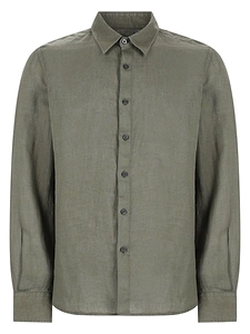 120% Lino Long Sleeved Buttoned Shirt