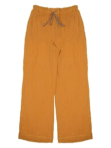 120% Lino Crinkled Drawstring Pants