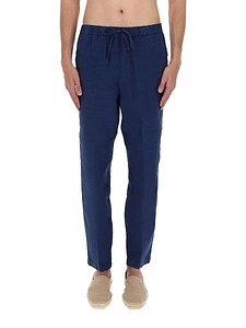 120% Lino Drawstring Relaxed Pants