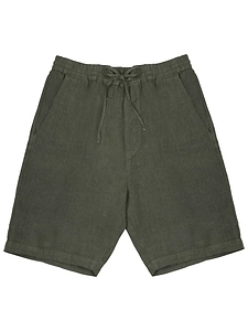 120% Lino Drawstring Linen Shorts