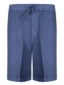 120% Lino Drawstring Bermuda Shorts