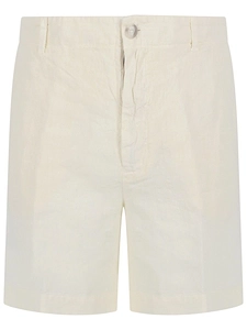120% Lino Elastic-Waist Linen Shorts