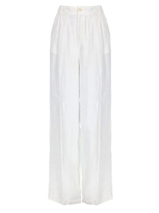 120% Lino High-Rise Wide-Leg Pants