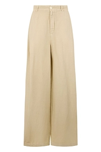 120% Lino High-Waist Wide-Leg Pants