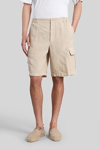 120% Lino Knee-Length Cargo Shorts