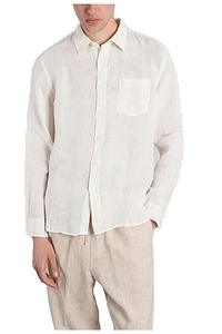 120% Lino Long Sleeved Buttoned Shirt