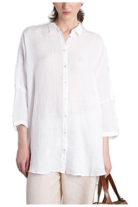 120% Lino Long Sleeved Buttoned Shirt