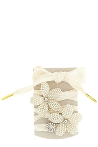 Golden Goose Deluxe Brand Flower Embellished Skin Sparkling Laces