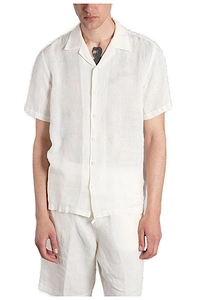 120% Lino Short-Sleeve Buttoned Shirt