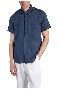 120% Lino Short Sleeved Buttoned Shirt