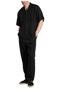 120% Lino Short Sleeved Buttoned Shirt
