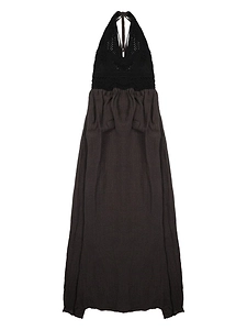 Smocked Halterneck Maxi Dress