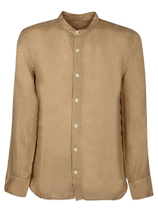 120% Lino Stand Collar Shirt